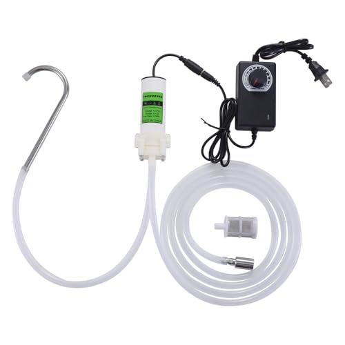 Food Grade Electric Water Transfer Pump With Speed Adjustable 110V for Ice Maker,Coffee Machine and Water Cooling,Auto Siphon Self Priming Pump for Bottling Wine,Beer and Kombucha,2L/Min,Low Noise