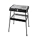 Jata JEBQ1001 - Barbacoa eléctrica con 2 opciones de cocinado: sobremesa o con patas. Sin humos ni olores. Parrilla 2 alturas. Desmontable. 400 x 230 mm. 2.200 W, Negro
