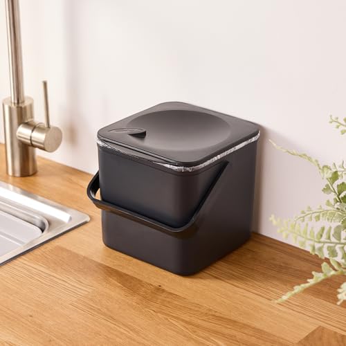 Minky Homecare Kitchen Compost Bin – Countertop Food Waste Caddy ...