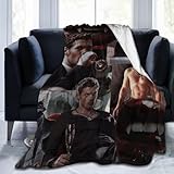 Belikerem Klaus Mikaelson Throw Blanket Fleece Blanket Soft Cozy Flannel Blanket Lightweight Plush Blanket (3Sizes)