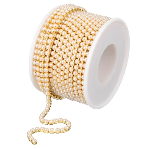 Cadenas de cuentas de perlas artificiales para decoracion de bodas y centros de mesa