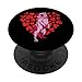 Pet Owner Peluche en forme de cœur pour amoureux des chiens PopSockets PopGrip Interchangeable