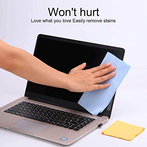 12 Pack Microfiber Cleaning Cloth Multicolor for Eyeglasses & Glass, Camera Lens, Cell Phones, Laptops, LCD TV Screens and More