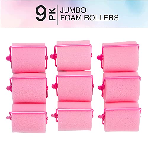 Conair Rolos de espuma de cabelo para volume grande, levanta e enrola, rolos de espuma, modelador de