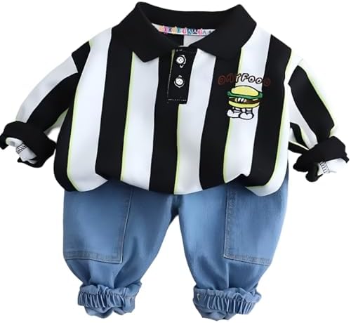 Googo Gaaga Printed SweatShirt with Joggers for Boys - Cotton Clothing Set for Baby Boy | Soft Fabric Full Sleeves Sweat Shirt | Regular Fit Kids Outfit