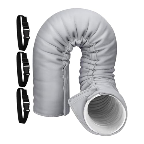 Aislante para manguera de AC portátil con 3 correas regulables para ventana de oficina