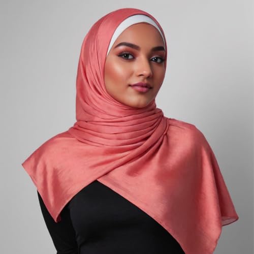 Chiffon Silk Hijab Scarf, Long Shawl for Women2