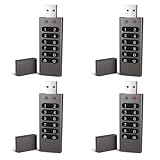 Janasiba 4X Sicheres USB Laufwerk, 32GB VerschlüSseltes USB Flash Laufwerk Hardware Passwort Erinnerung Stick mit Tastatur U Disk Flash