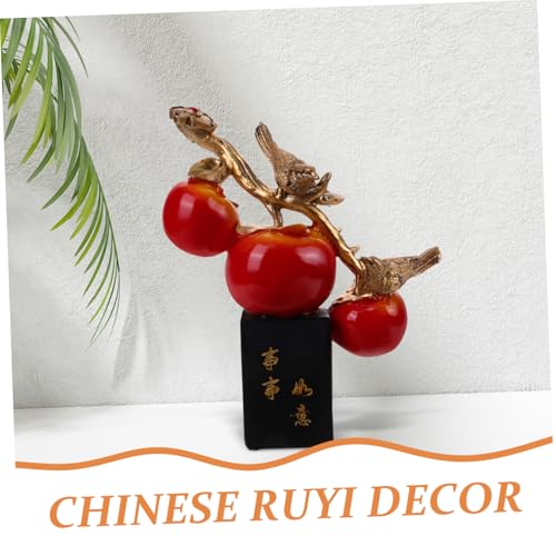 Style chinois authentique : oiseau kaki, décor de table unique - 7