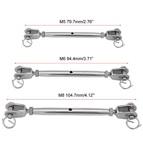 Pilipane Tornillo de Amarre Acero Inoxidable con Cuerpo Cerrado y Quijada, Para Uso Marino, M5 m 12 (M8) miniatura 6