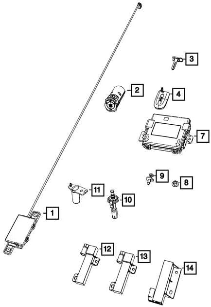 Mopar 68572590AA - Tire Pressure Monitoring System Receiver