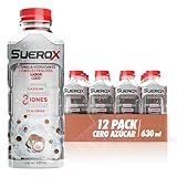 Suerox Coco Bebida Hidratante con 8 Iones Esenciales y Electrolitos Sin Azúcar, Suero Oral Funcional con Magnesio y...
