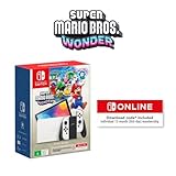 Nintendo Switch OLED Model White Super Mario Bros. Wonder + NSO 12 Months Hardware Bundle - Nintendo Switch