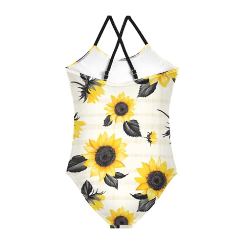 Sunflower Autumn Fall Girls One Piece Swimsuit Beach Swimwear 208593192
