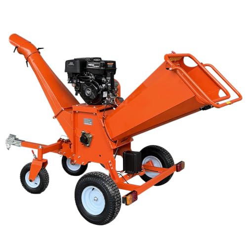 DIGMIGHT 6-Inch 18HP Gas Wood Chipper with Tow Bar