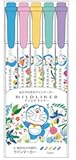 Showa Note 927214004 Mildliner Set of 5 Colors, Doraemon B Pattern