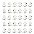 zouzai 30 Pack 4 Inch Ultra-Thin LED Recessed Ceiling Light with Junction Box 5CCT Adjustable Dimmable Can-Killer Downlight - ETL and Energy Star Certified