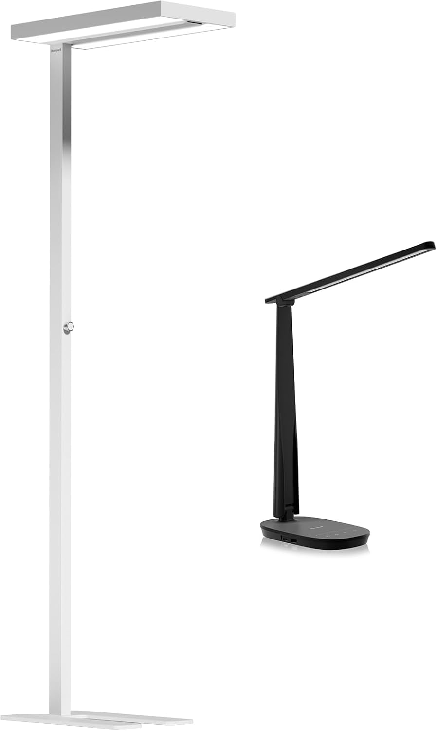Honeywell LED Floor Lamp Modern - 02E Pro Sunturalux™ Eye Caring Standing Light, 10040LM Dimmable Reading Tall Lampara for Home Office Living Room Bedroom,100W,4000K Natural Daylight