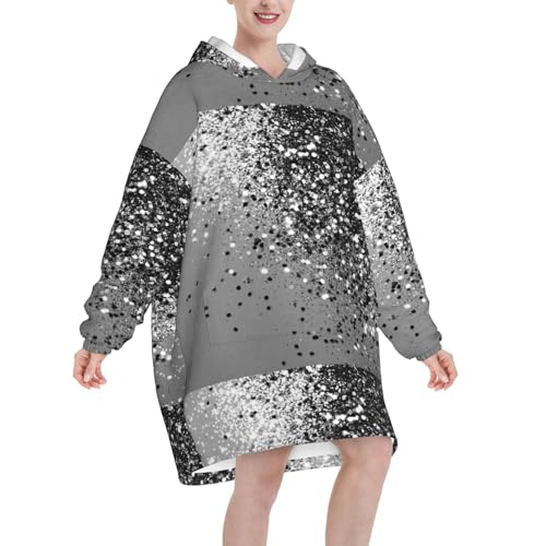 Sweat à capuche couverture gris argenté, l'idée cadeau cocooning originale