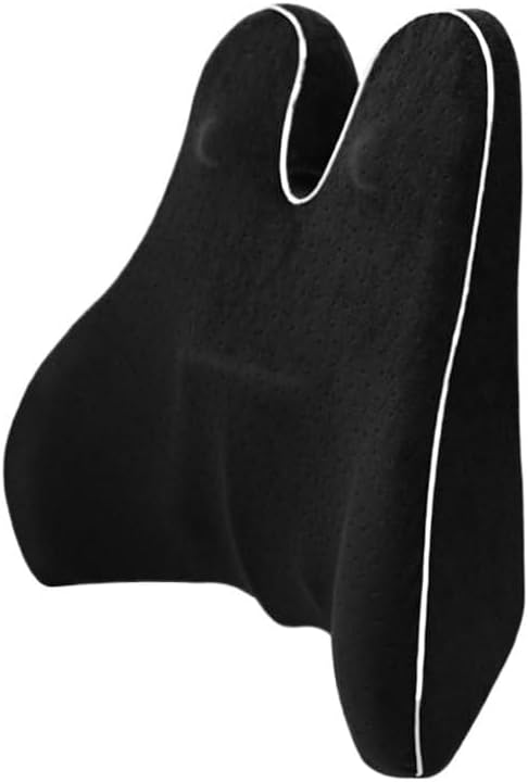 HBJWOV Big Chair Pillow Orthopedic Pillow Chair Cushion Backrest Memory Foam Lower Back Pain Waist Cushion Lumbar Massage Pillow(D)
