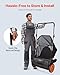 VEVOR Push Lawn Sweeper, 21inch Leaf & Grass Collector, Heavy Duty Thickened Steel Durable to Use with Large Capacity 3.5 cu. ft. Mesh Collection Hopper Bag, 2 Spinning Brushes