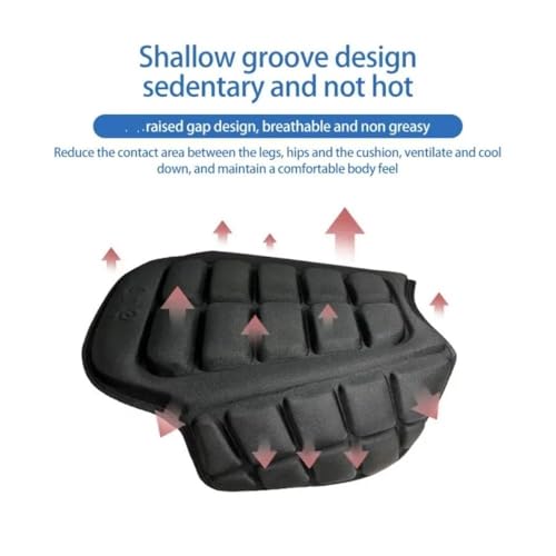 Coussin moto confortable housse de siège décompression d'absorption chocs - 3