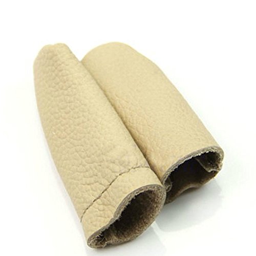 OSOF Sewing Kit, 3Pair Needle Felting Leather Finger Protectors Tools, Finger Guards For Hand Craft