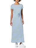 Espalda recorte Only ONLMAY Life S/S String Maxi Dress JRS Vestido, Aluminio/Rayas: Cloud Dancer, M para Mujer