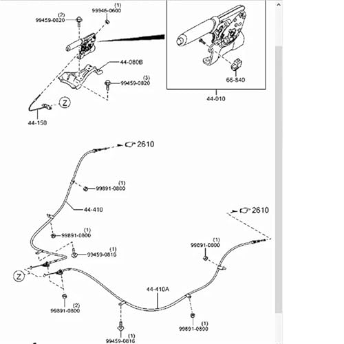 Actuador de freno de estacionamiento K011-44-420 para renovación de pinza trasera Mazda CX-5 2