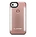 Clearon Selfie Light Case for iPhone 7 & iPhone 8 Plus - LED Illuminated Light Up Cover - luminous Adjustable / Dimmable Flash Cell Phone Case - Rechargeable - (Rose Gold)
