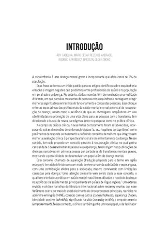 Casos de Superação em Esquizofrenia