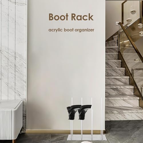 Solution de rangement transparente pour bottes hautes dans la chambre à coucher - 4