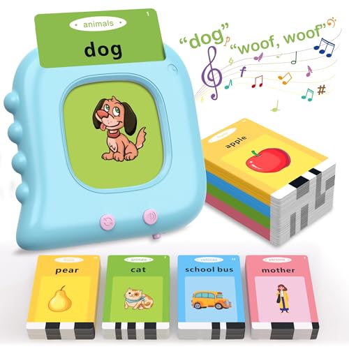 Talking Flash Cards for Toddlers 1-3 with 510 Sight Words, Educational Toddler Toys for 2-4 Years Old Boys Girls Birthday Gift, Montessori Learning Toy for Toddlers, Autism Sensory Speech Therapy Toys