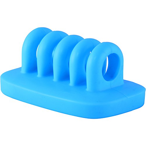 Cable Clip Holder Weighted Desktop Cord Management Fixture (Blue) - Thumbnail 2