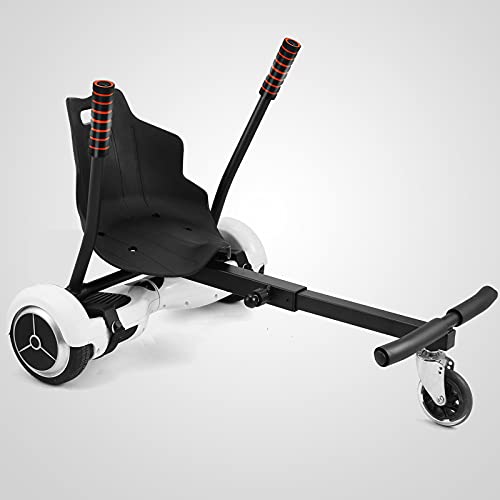 VEVOR Hoverboard Seat Attachment for 6.5" 8" 10" Self Balancing Scooter, Hoverboard Kart for Kids or Adults, Black Hoverboard Attachments Adjustable Frame Length