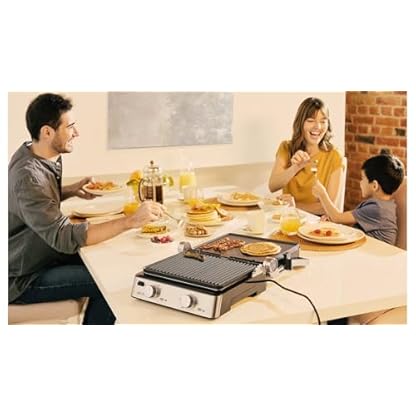 Braun MultiGrill 7 CG7020, 3-in-1 Kontaktgrill, BBQ & Ofen, große Grillfläche (12 Burger), 2000W, 230°, spülmaschinengeeignet (Plancha & Grill), Fettauffangschale, Elektrogrill Indoor – Bild 7