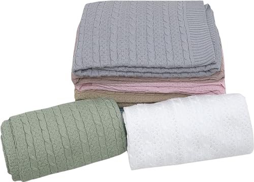 Manta Para Bebê Baby Luxo Tricot Saida Maternidade 100% Algodão Unisex Menina Menino Bebê Enxoval Co