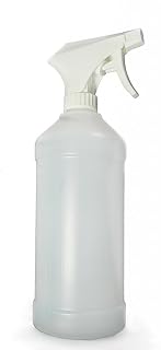 Qorpak PLC-06934 Nylon/PE Modern Round Bottle with White PP Industrial Trigger Sprayer, 480mL Capacity (Case of 6)