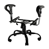 【訳有り】【アウトレット】レカロ向け オフィスチェアー変換ベースキット SR/LX 対応品 ゲーミングチェア アームレスト付 (Black)