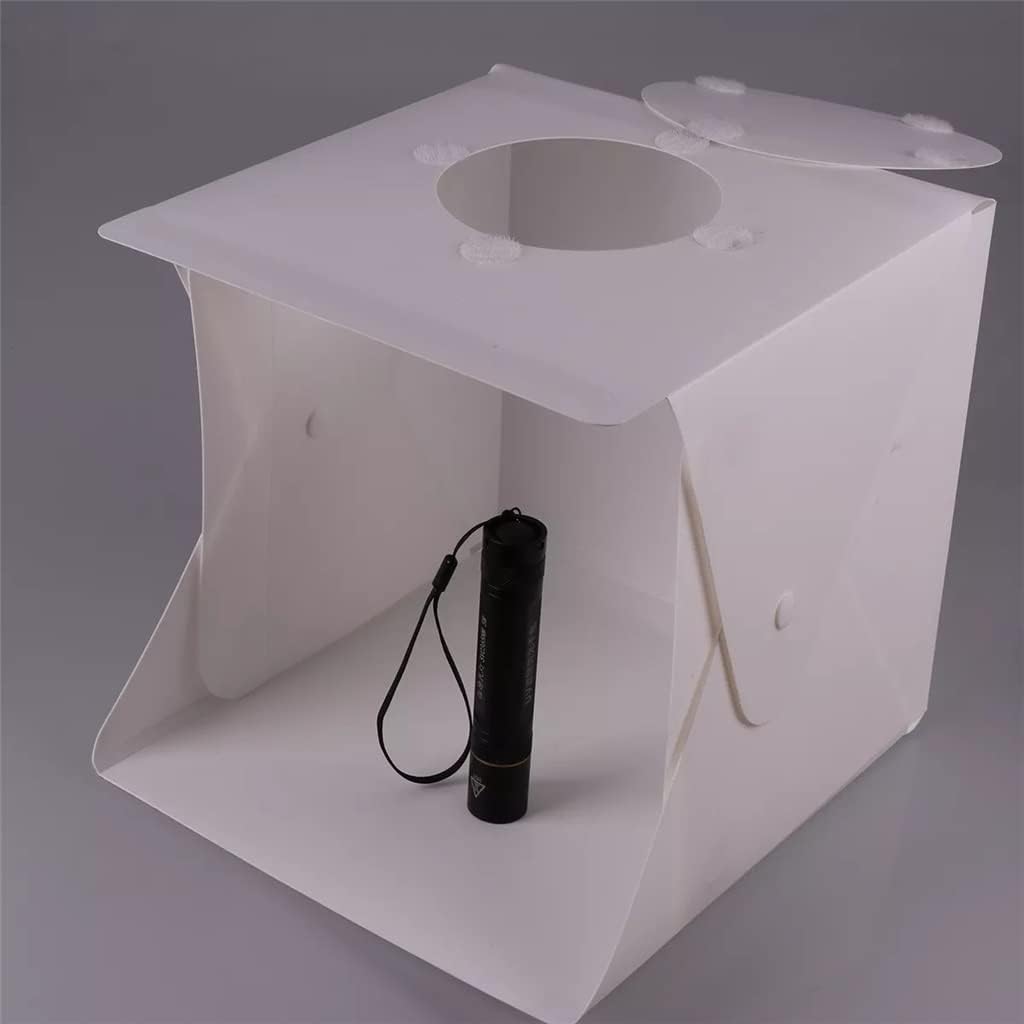 6 Backdrops Mini Folding Light Box Photography Photo Studio Box with LED Strip Lights for Small Articles Photographys