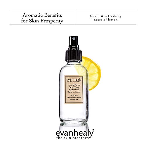 Evanhealy Lemon Thyme Facial Tonic W/Hydrosoul | 100% Pure Organic Plant Hydrosol | Balances, Protects, & Refreshes All Skin Types #TOP6