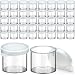 DecorRack 40 Plastic Mini Containers with Lids, 0.5oz, Craft Storage Containers for Beads, Glitter, Slime, Paint or Seed Storage, Small Clear Empty Cups with Lids (40 Pack)