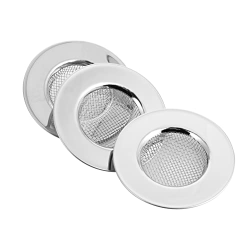 Set de 3 Filtros de Desagüe de Acero Inoxidable para Fregadero