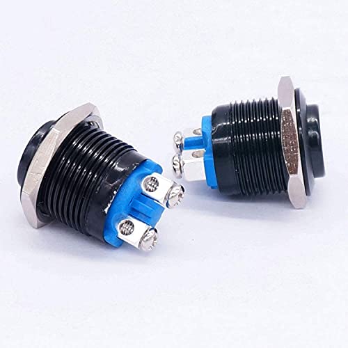 Bouton push bouton interrupteur rond métal 19mm 3/4 1NO SPST 3A 12V