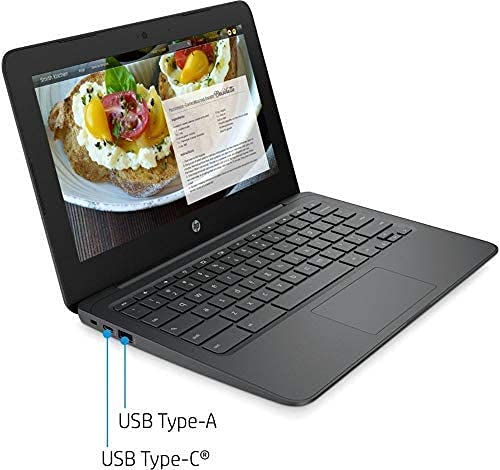 Image of HP Chromebook 11.6 inch HD Laptop, Intel Celeron N3350, 4GB DDR4 RAM, 32GB eMMC SSD, Chrome OS, Intel HD Graphics, 11A-NB0013DX (Bundle with Sleeve)