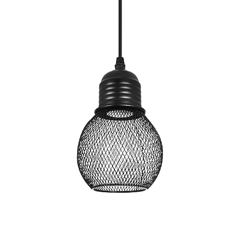 Lustre industriel rétro E27 avec cordon réglable pour plafond haut
