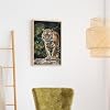 Tiger on A Boulder in The Jungle Diamond Art Kits for Adults, Round Full Drill Diamonds Pictures 8"x12" for Home Decor, Gem Dot Crafts for Unique Gifts, Beginners, Living Room Wall Decoration #5