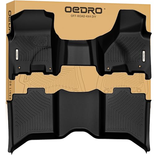 Image of OEDRO Floor Mats Fit for 2013-2018 Dodge Ram 1500 /2500 /3500, Crew Cab ONLY