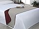 Estoralis | AVA | Bettläufer - Wendepolsterung | Für alle Jahreszeiten | Farbe - Rot/Beige | Für 180 cm Bett. (60 x 250 cm.) | Dekorativ Bettschals für Haus und Hotel