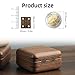VIPMOON 50Pcs Small Hinges for Wooden Box, 18 x 15mm Mini Brown With 200 Screws, Retro Jewelry Folding Butt Hardware for DIY Crafts